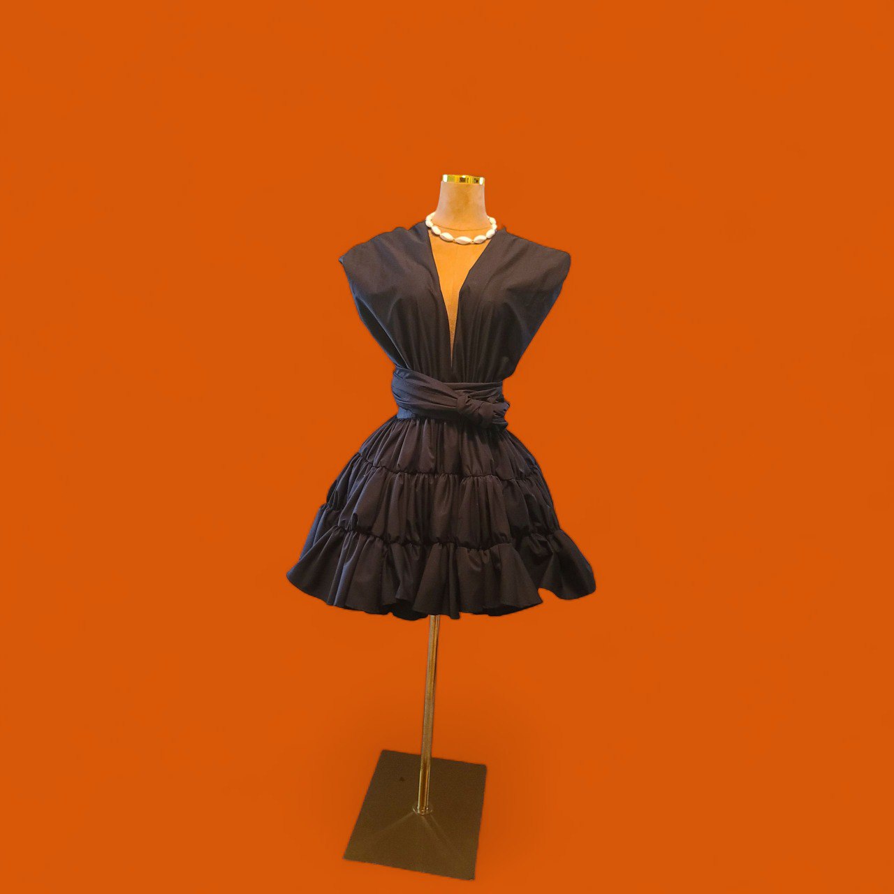 Ankara Infinity Dress – Multicolor Floral Print